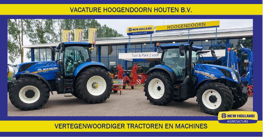 Vacature Vertegenwoordiger Tractoren en Machines Vacature Vertegenwoordiger Tractoren en Machines