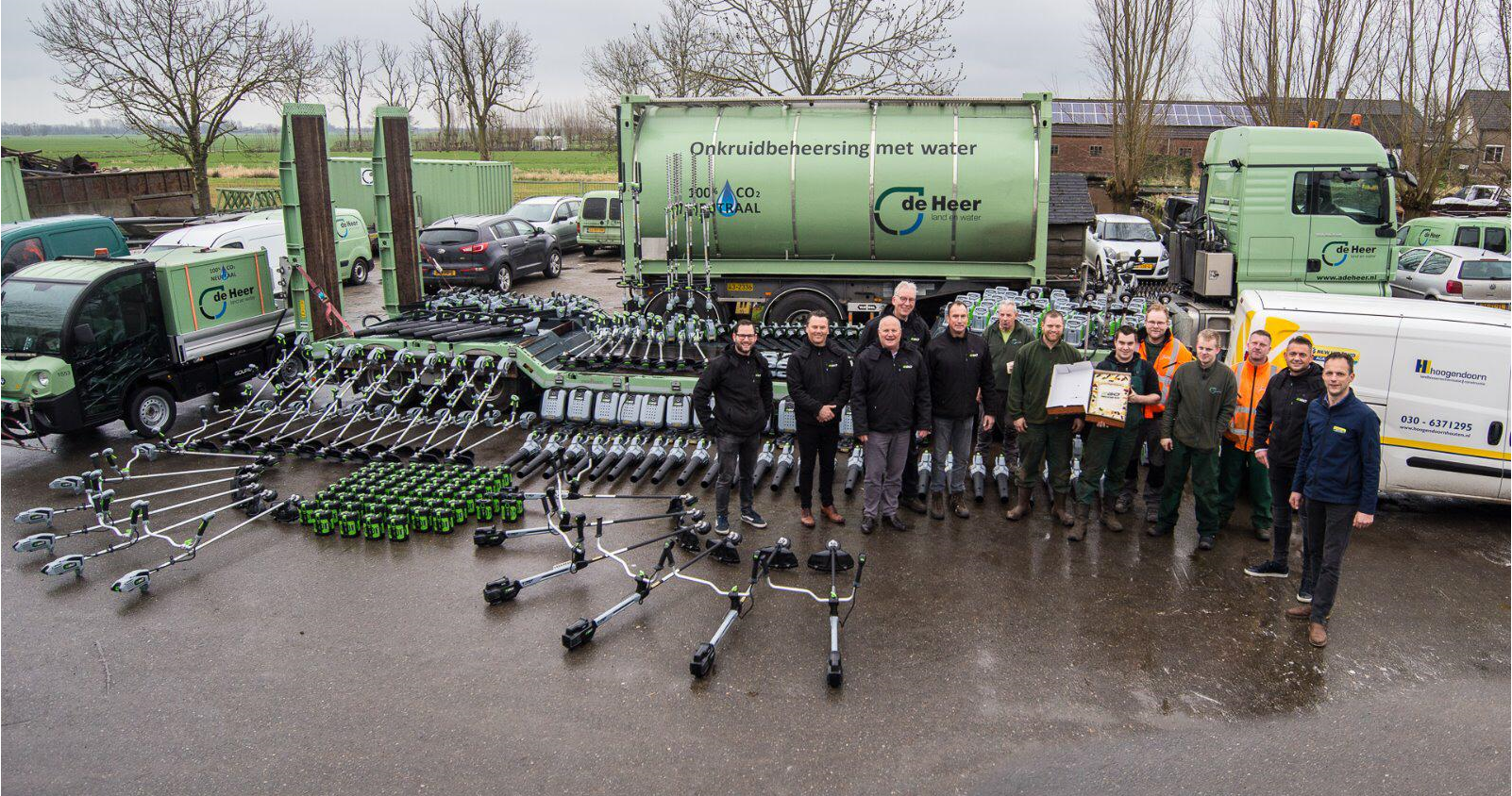 Ruim 400 EGO machines geleverd aan De Heer Land en Water Polsbroek