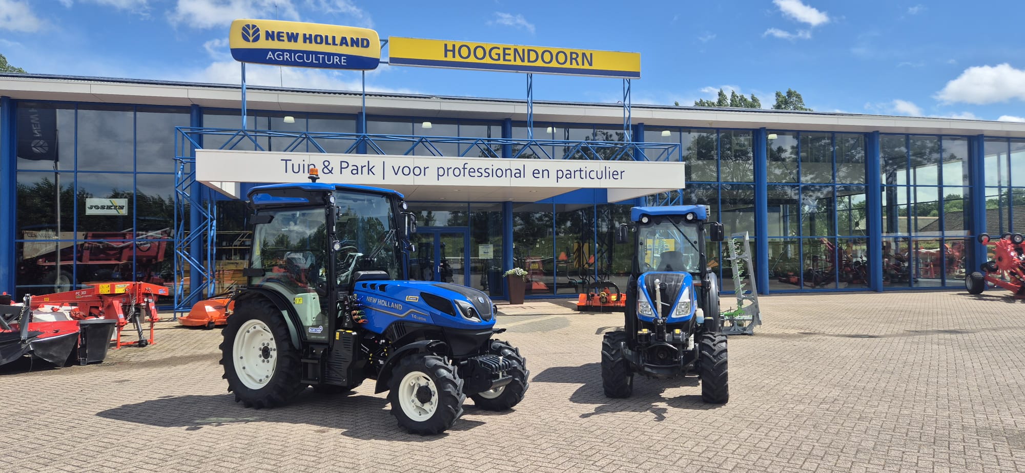 Twee New Holland tractoren erbij voor een goede klant van ons