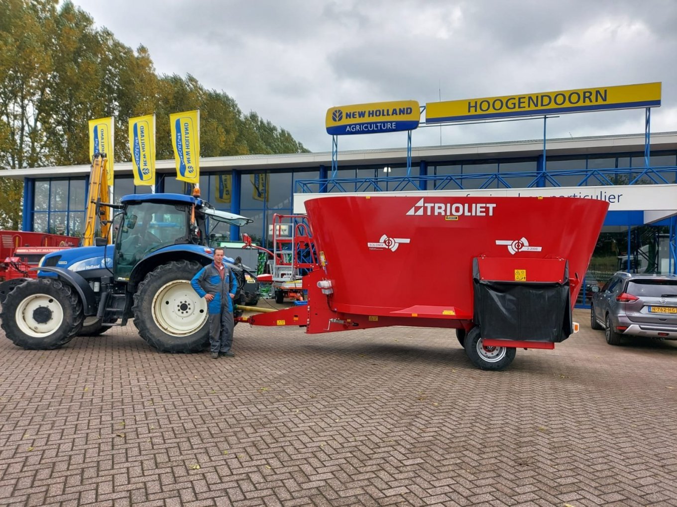 Trioliet voermengwagen voor Domiek de Klerk