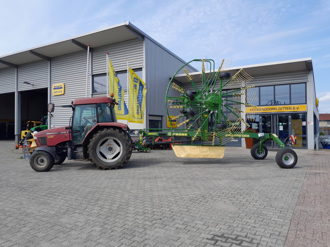 Krone TC760 hark geleverd aan Cornelis Hol Krone TC760 hark geleverd aan Cornelis Hol