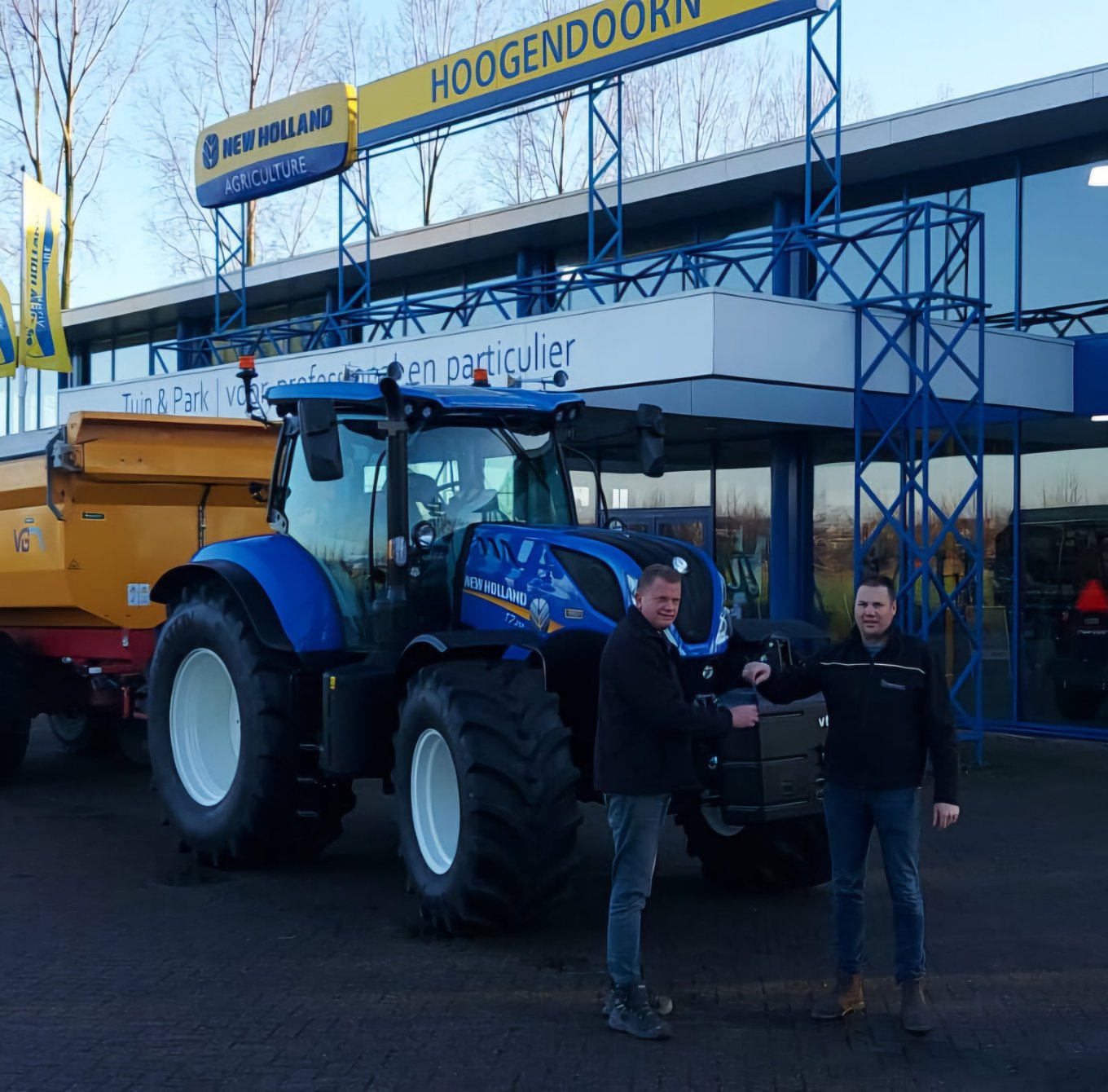 New Holland T7.210 mogen leveren aan Ferry van Schaik Grondwerken New Holland T7.210 mogen leveren aan Ferry van Schaik Grondwerken